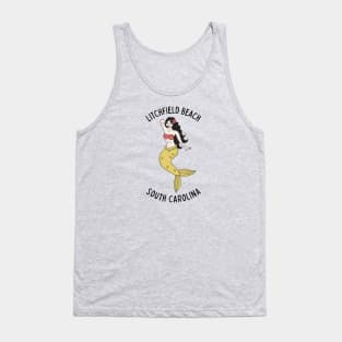 Litchfield Beach South Carolina Mermaid Tank Top